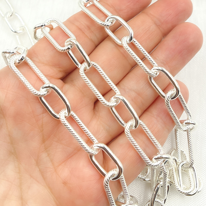 Sterling Silver Paperclip Chain