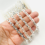 Load image into Gallery viewer, 925 Sterling Silver Diamond Cut Box Link Chain. Z85SS
