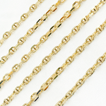 Load image into Gallery viewer, Gold Plated 925 Sterling Silver Diamond Cut Marina Chain. Y10GP
