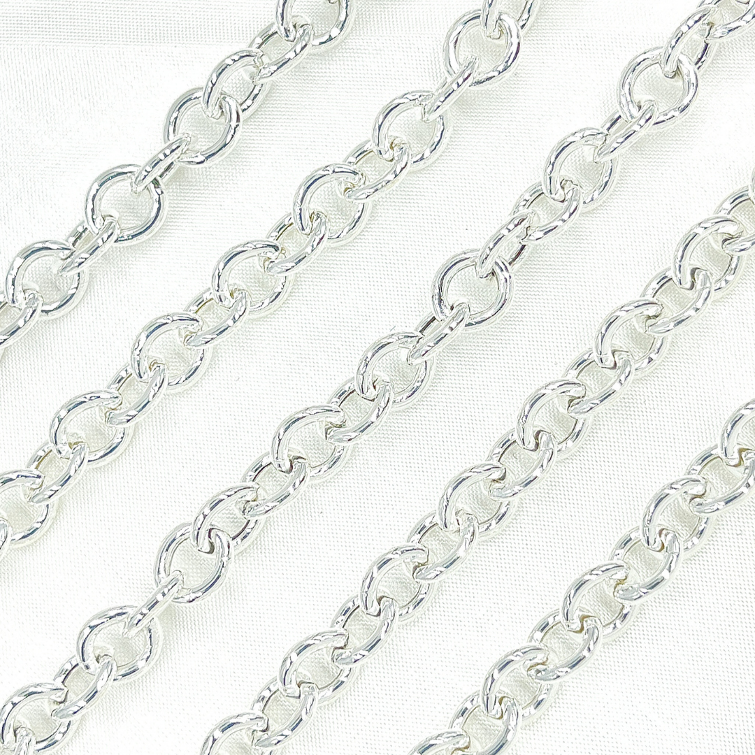 925 Sterling Silver Smooth Hollow Circle Link Chain. V69SS