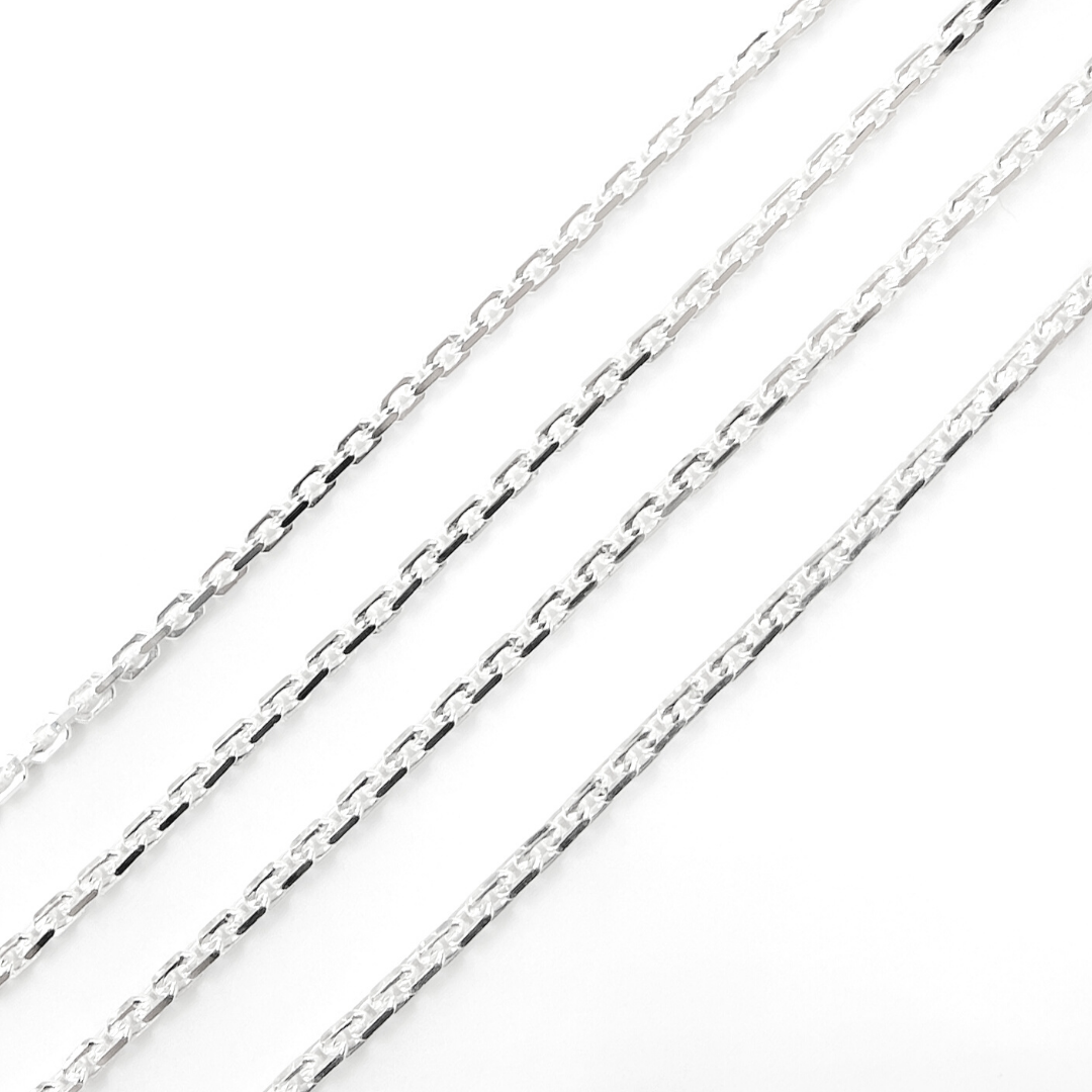 925 Sterling Silver Thick Cable Chain. Z37SS