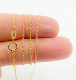 Load image into Gallery viewer, 030KFS. 14K Solid Gold Cable Chain
