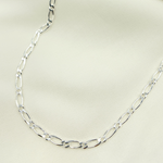 Load image into Gallery viewer, Z74FNecklace. 925 Sterling Silver Figaro Diamond Cut Necklace
