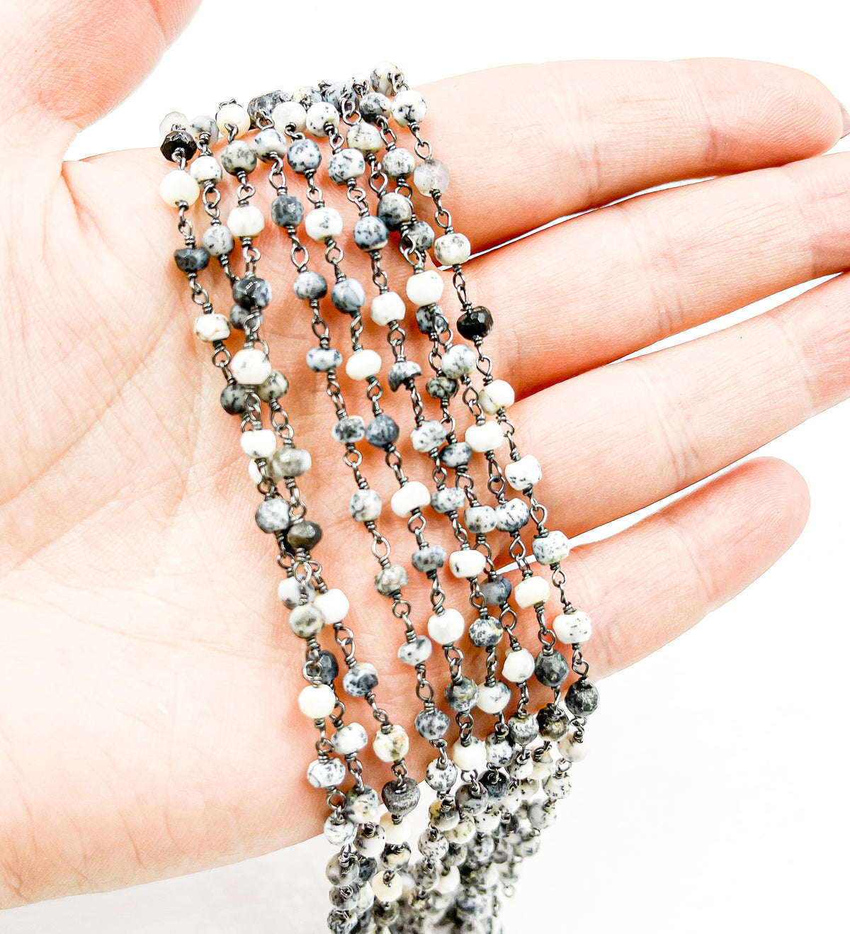 Dendrite Opal Wire Wrap Chain