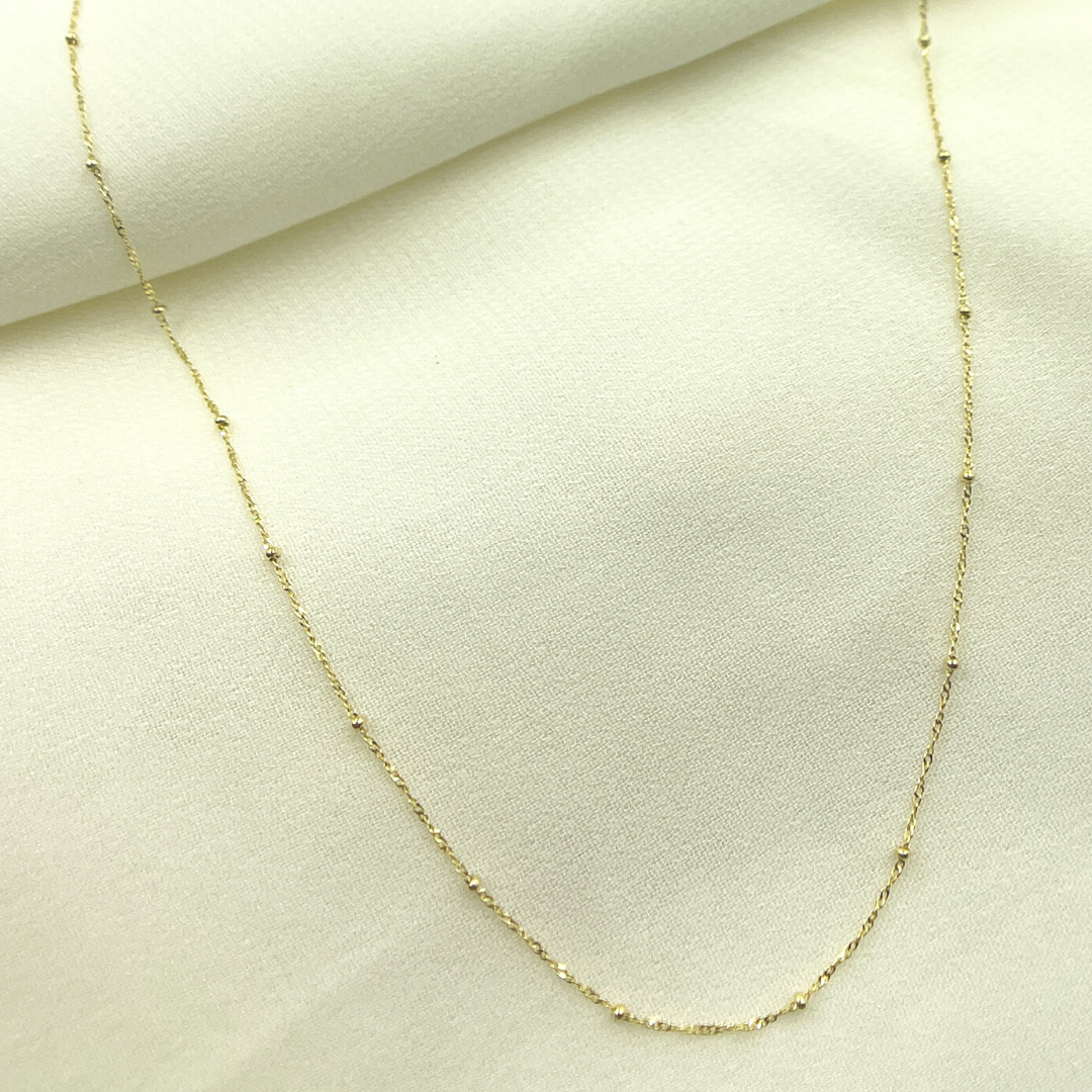 14K Solid Gold Curb Chain