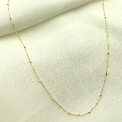 14K Solid Gold Curb Chain