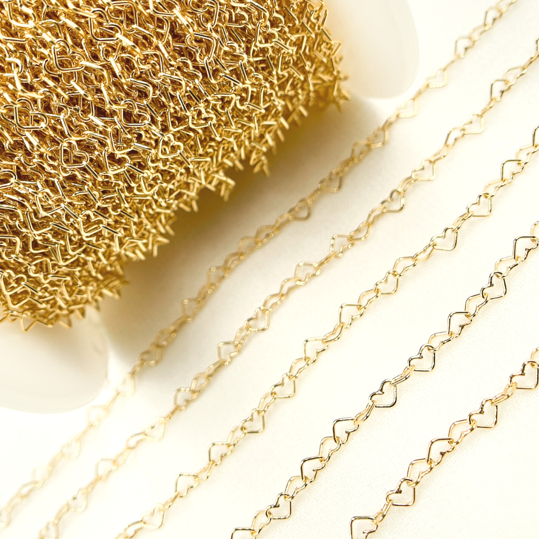 14K Gold Filled Heart Link Chain