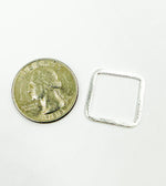 Load image into Gallery viewer, 925 Sterling Silver Square Shape 20x20mm. SS3
