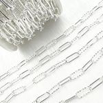 Load image into Gallery viewer, 925 Sterling Silver Paperclip Link Chain. V31SS
