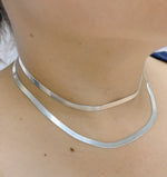 Load image into Gallery viewer, 925 Sterling Silver Herringbone Silver 4.3 mm Width Chain. HER2SSNecklace
