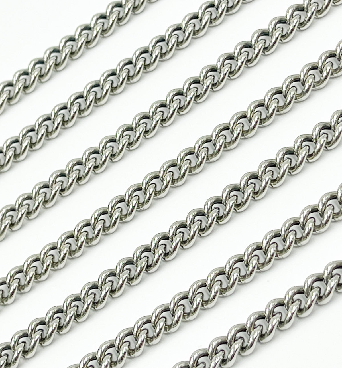 Sterling Silver Oxidized Curb Chain