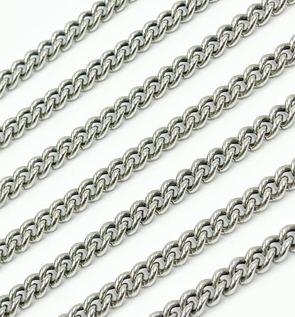 Sterling Silver Oxidized Curb Chain