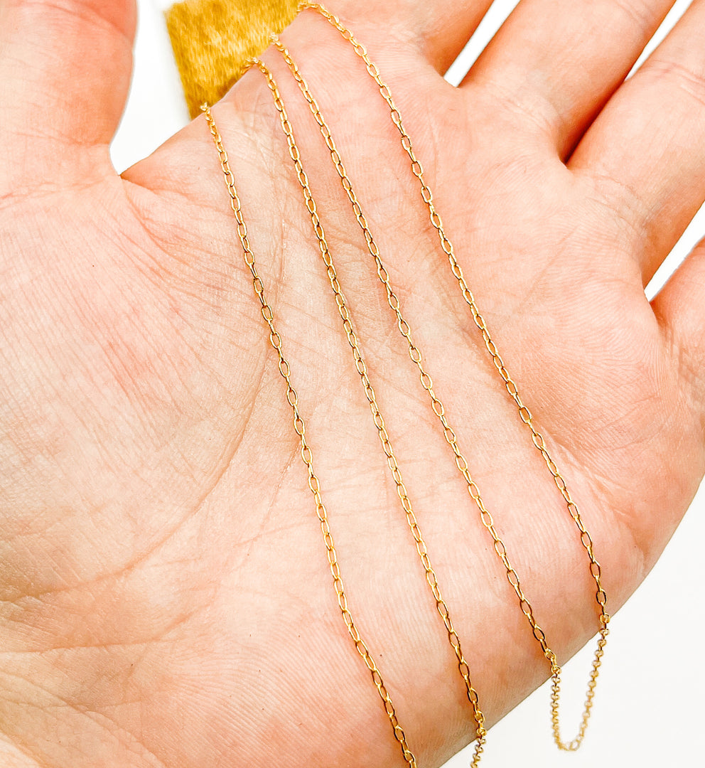 14k Gold Filled Cable Chain.  1218DGF