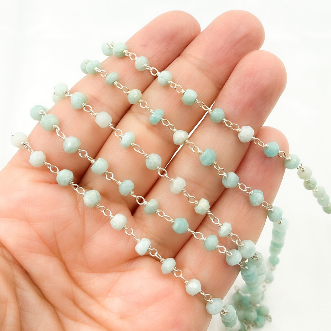Amazonite Wire Chain