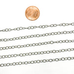 Load image into Gallery viewer, Oxidized 925 Sterling Silver Twisted Oval Link Chain. 2207AOX
