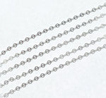 Load image into Gallery viewer, 925 Sterling Silver Patterned Round Disc Chain. V15SS
