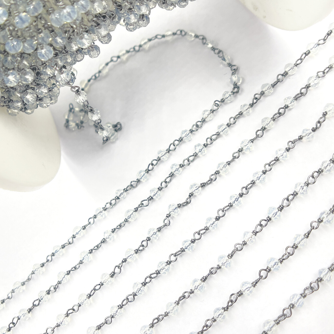 Opalite Wire Wrap Chain