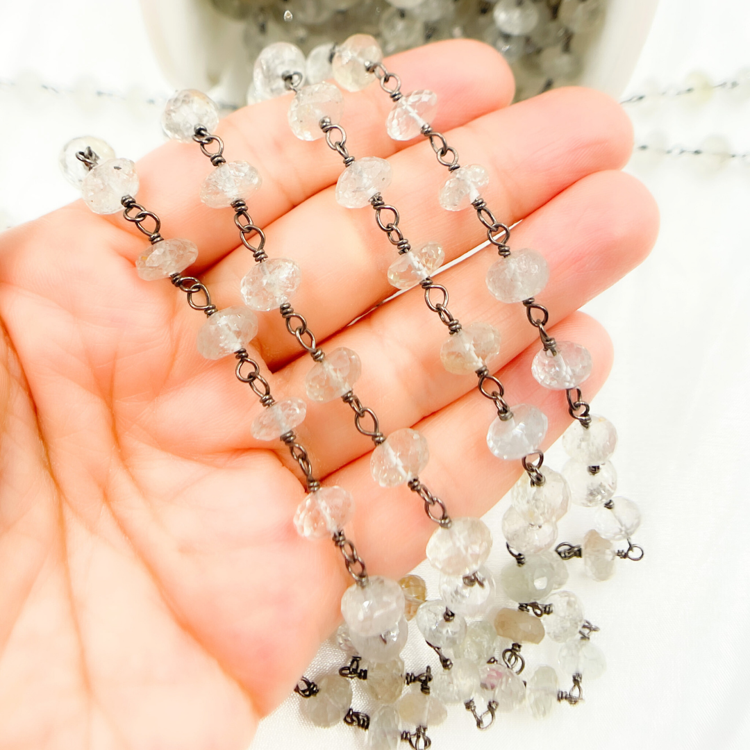 Imperial Topaz Oxidized Wire Chain.