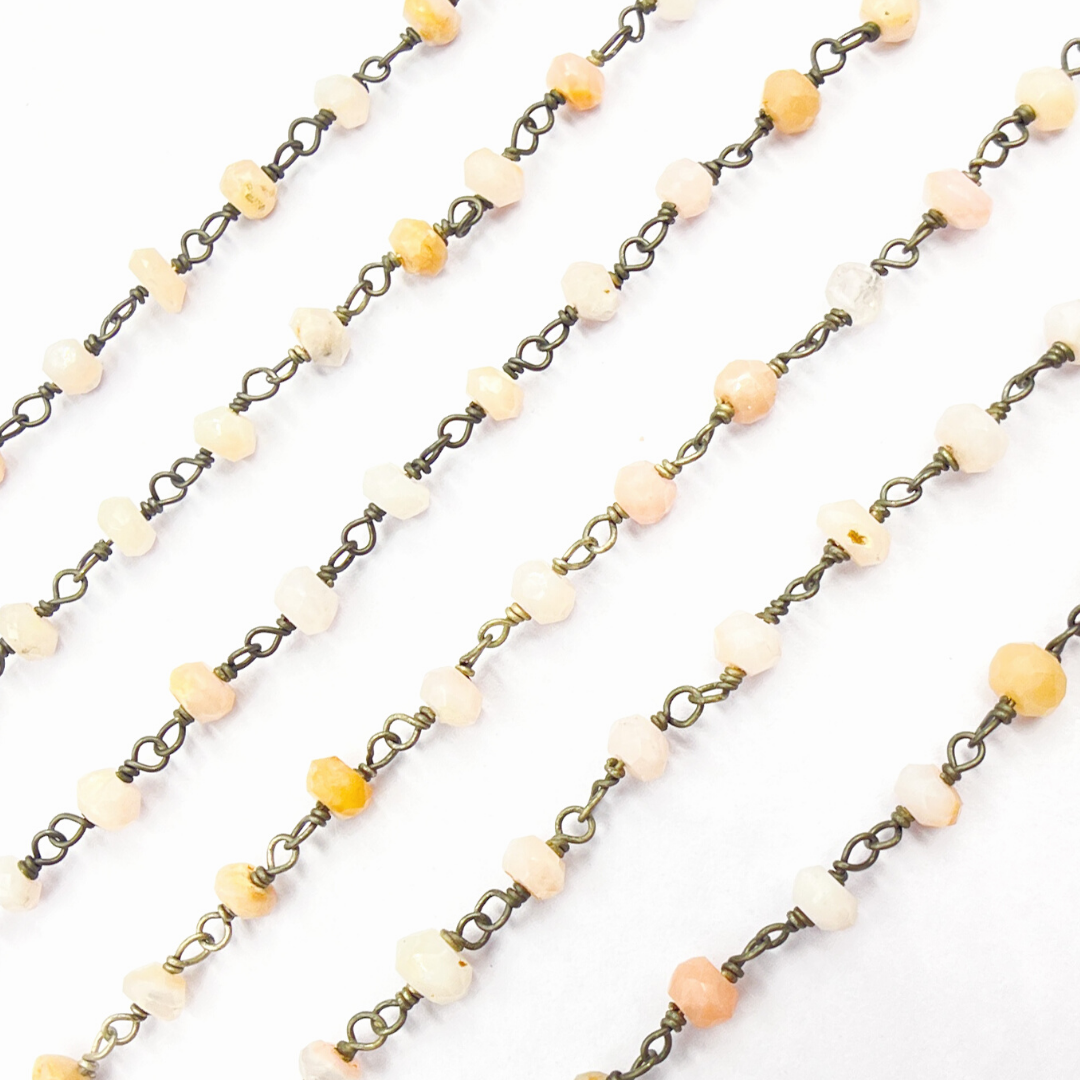 Pink Opal Wire Chain. POP3