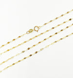 Load image into Gallery viewer, 030FV30. 14K Solid Gold Diamond Cut Marina Chain
