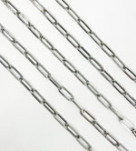 Load image into Gallery viewer, Oxidized 925 Sterling Silver Paper Clip Oval Link 15x6mm Chain. V11OX
