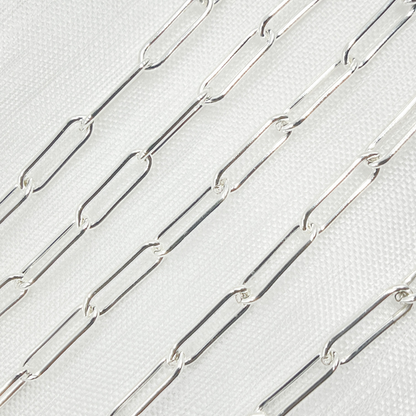 4002SS. Sterling Silver Paperclip Chain