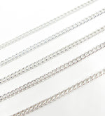 Load image into Gallery viewer, Y1SS. 925 Sterling Silver Curb Link Chain.
