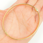 Load image into Gallery viewer, 14K Solid Gold Matte Textured Bangle