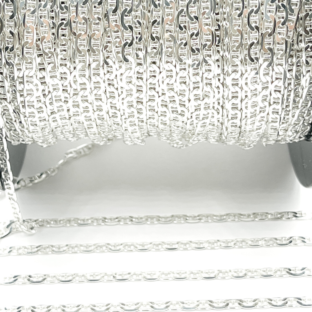 925 Sterling Silver Marina Link Chain