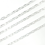 Load image into Gallery viewer, 925 Sterling Silver Round Paper Clip Chain. V137SS
