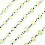 Load image into Gallery viewer, Prehnite Oxidized Wire Chain. PR1
