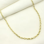 Load image into Gallery viewer, 14K53. 14K Solid Yellow Gold Diamond Cut Marina Style Link Chain
