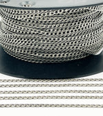 Load image into Gallery viewer, Oxidized 925 Sterling Silver Curb Link Chain. X12OX
