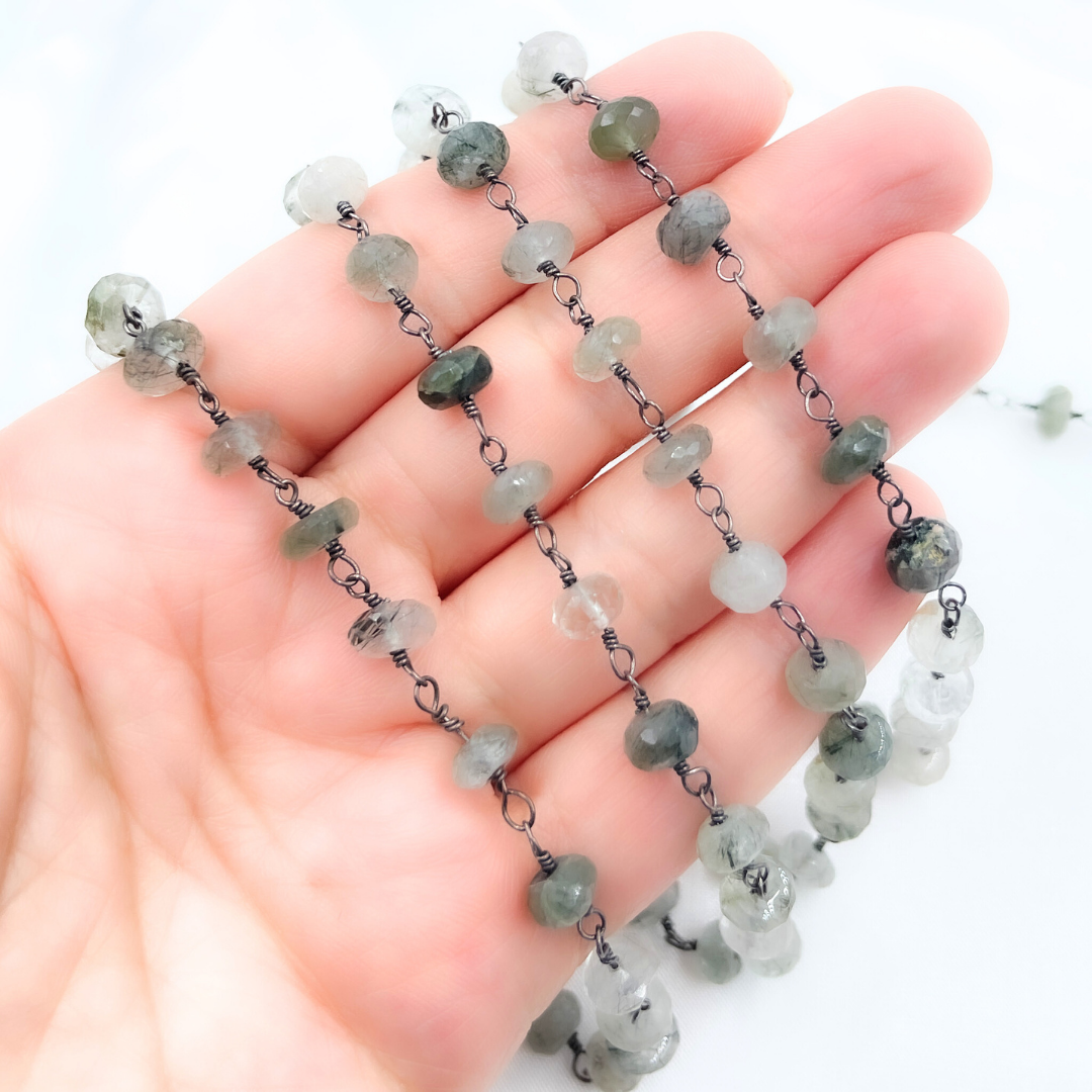 Green Rutile Oxidized Wire Chain