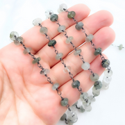 Green Rutile Oxidized Wire Chain