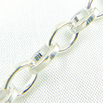 Load image into Gallery viewer, 925 Sterling Silver Flat Oval Link Chain. V64SS
