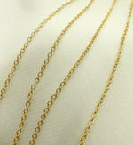 Load image into Gallery viewer, 14K Gold Filled Textured Round Link  Chain. 1617MGF
