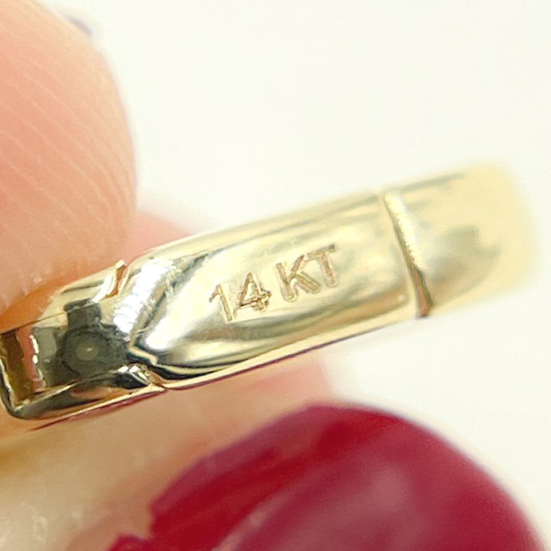 14k Solid Gold Oval Clasp