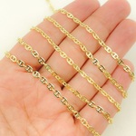 Load image into Gallery viewer, 058MM1P111byFt. 14K Solid Yellow Gold Flat Marina Link Chain
