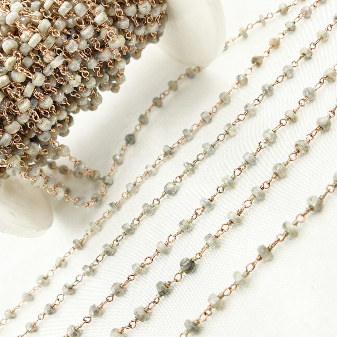 Silverite Rose Gold Plated Wire Chain.
