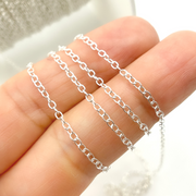 925 Sterling Silver Smooth Oval Link Chain. 