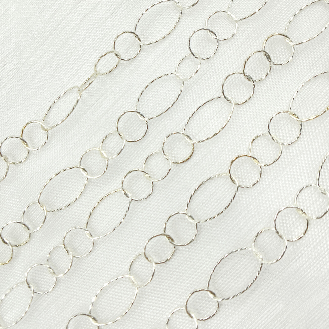 925 Sterling Silver Diamond Cut Chain
