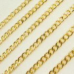 Load image into Gallery viewer, 14K Gold Filled Flat Curb Link Chain. 2810CHRGF
