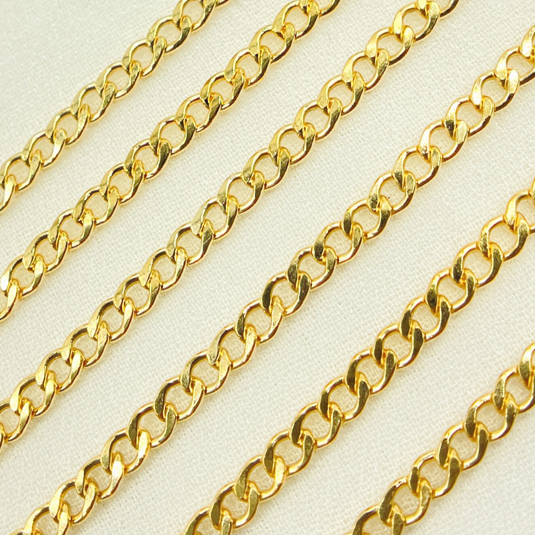 Gold Filled Flat Curb Link Chain