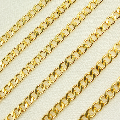 Gold Filled Flat Curb Link Chain