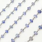 Load image into Gallery viewer, Iolite Oxidized Wire Chain. IOL3
