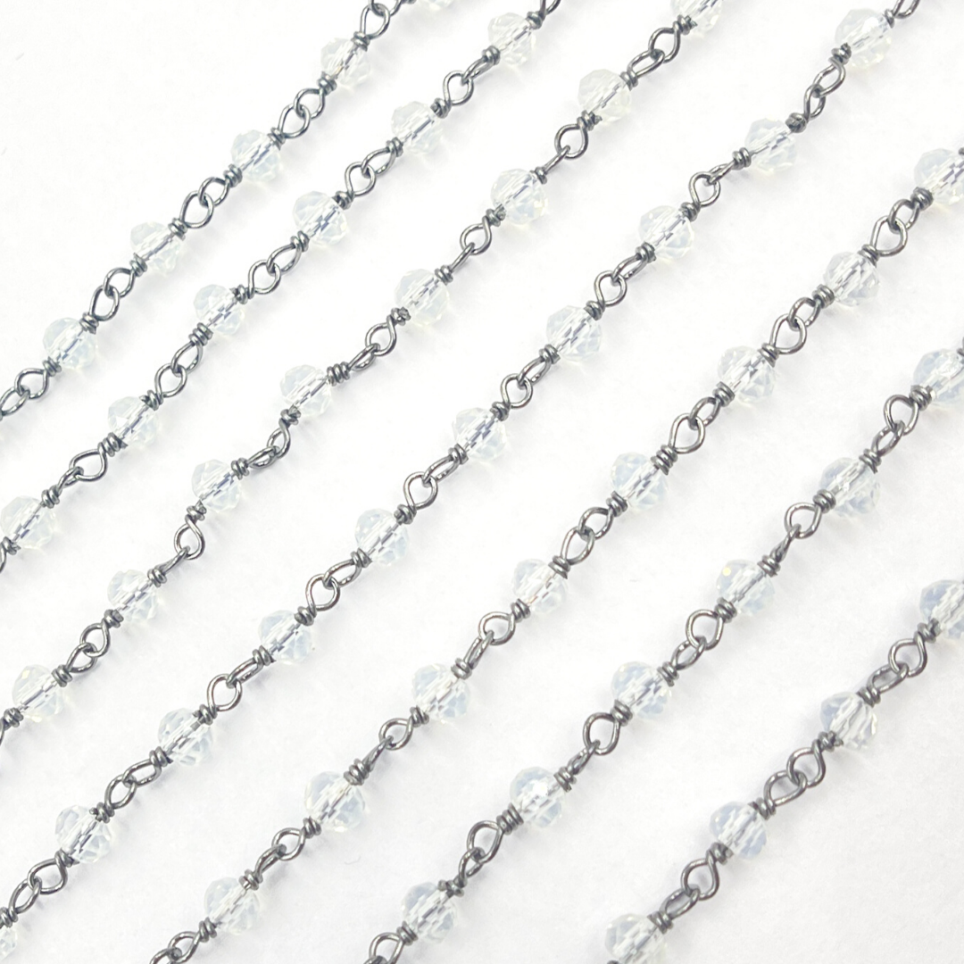 Opalite Wire Wrap Chain