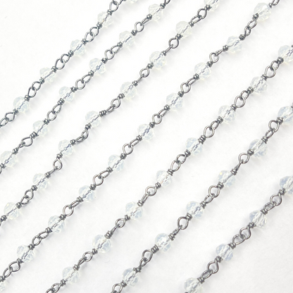 Opalite Wire Wrap Chain
