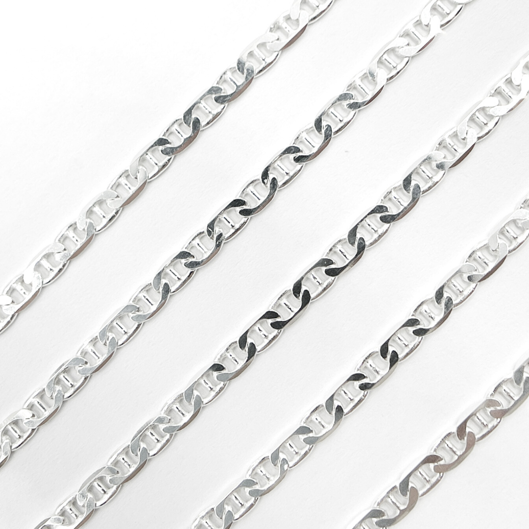 925 Sterling Silver Marina Link Chain