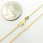 Load image into Gallery viewer, 040KF. 14K Solid Gold Cable Chain
